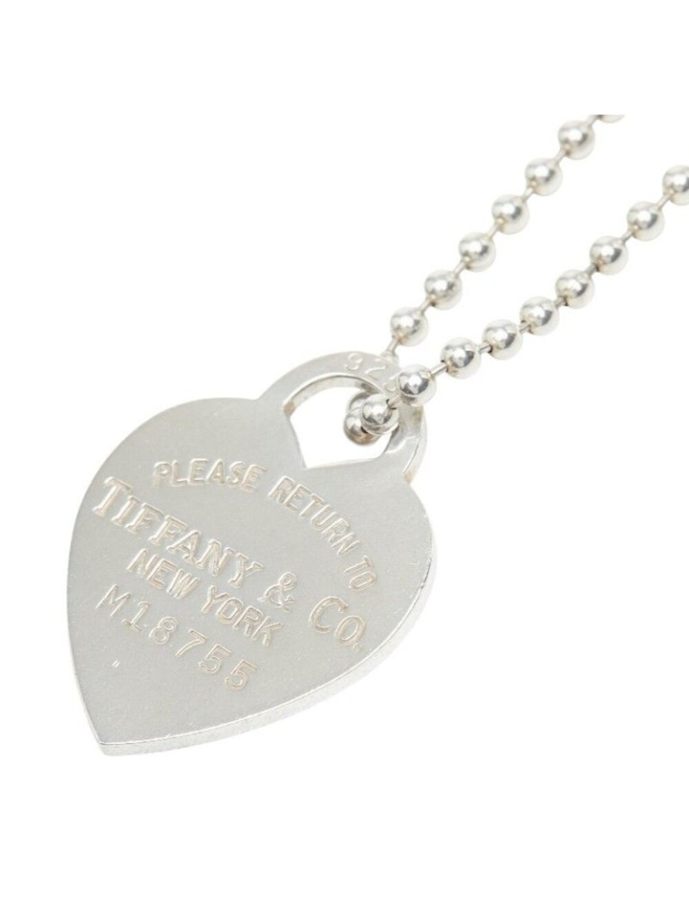 Tiffany & Co Return to Tiffany Heart Tag Necklace Silver
